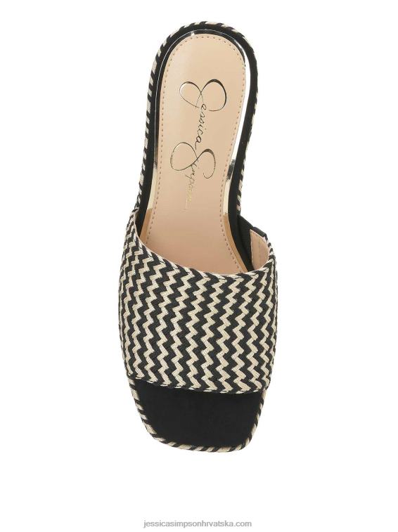 kalyani tobogan s platformom u crnom tkanju Jessica Simpson PZR6D11