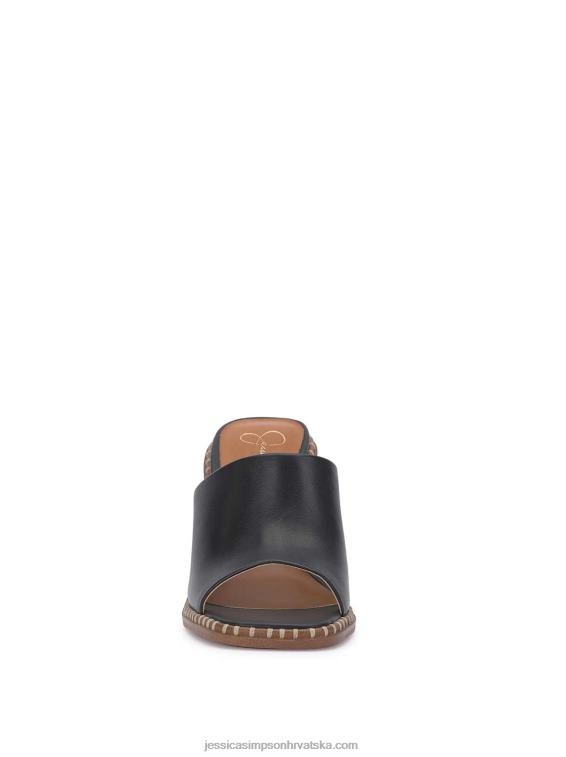 lendrila mule s visokom petom u crnoj boji Jessica Simpson PZR6D302