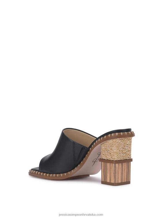 lendrila mule s visokom petom u crnoj boji Jessica Simpson PZR6D302
