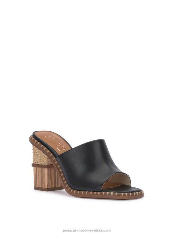 lendrila mule s visokom petom u crnoj boji Jessica Simpson PZR6D302