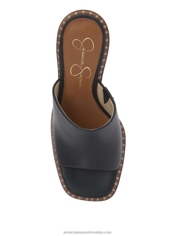 lendrila mule s visokom petom u crnoj boji Jessica Simpson PZR6D302