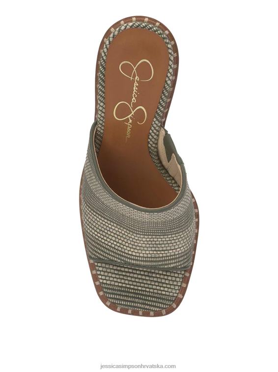 lendrila mule s visokom petom u sivoj boji Jessica Simpson PZR6D283
