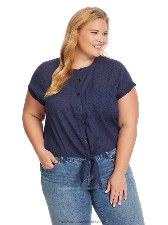 louelle bluza u plavoj haljini Jessica Simpson PZR6D726