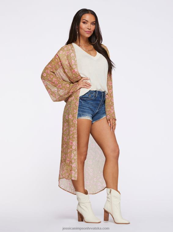 blaine kimono na boa botaničke točkice Jessica Simpson PZR6D635