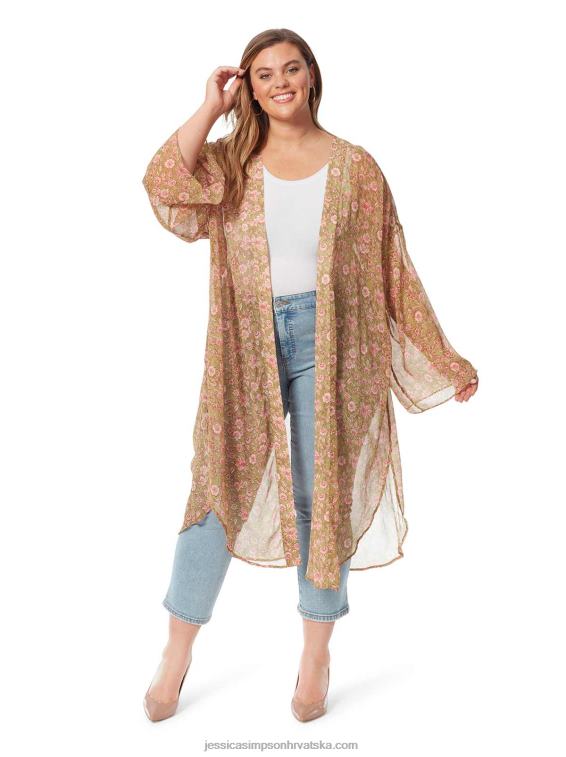blaine kimono na boa botaničke točkice Jessica Simpson PZR6D635
