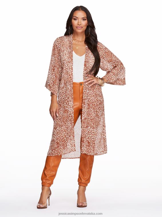 tina kimono u leopard kovitlacu Jessica Simpson PZR6D1119