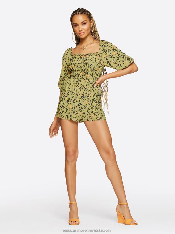 alena romper in flora cheetah Jessica Simpson PZR6D650