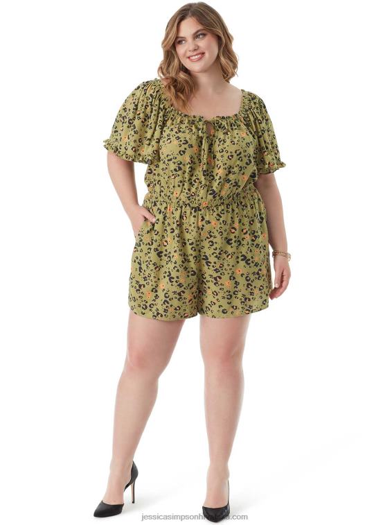johanna romper u flora gepardu Jessica Simpson PZR6D652