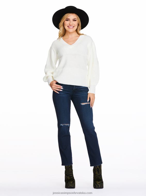 koketirati visok rast straight crop u jet setu Jessica Simpson PZR6D487