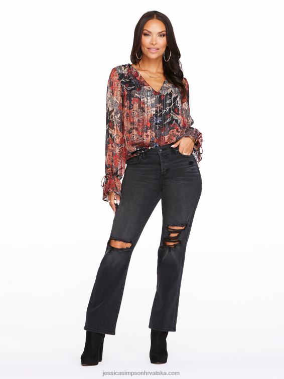koketirati visok rast straight crop u noćnom vlaku Jessica Simpson PZR6D488