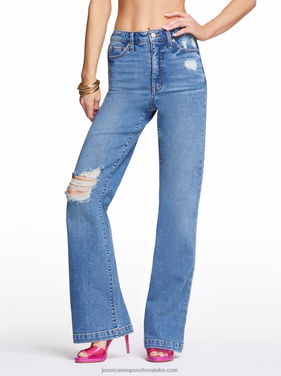 tease široke traperice visokog uspona u hawthorne boji Jessica Simpson PZR6D471