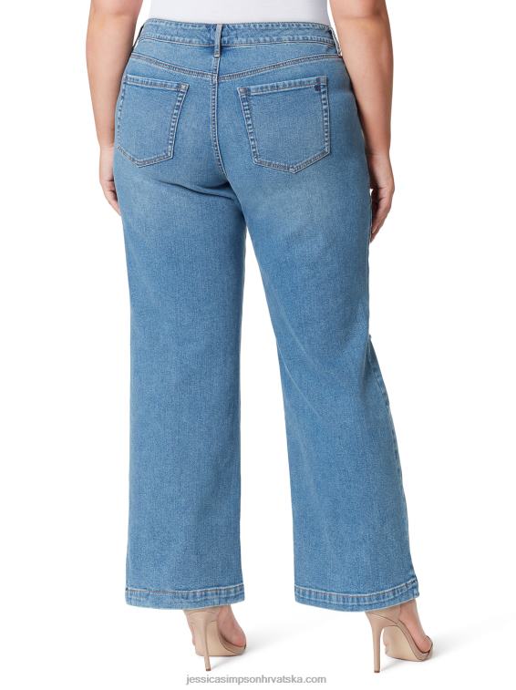 tease široke traperice visokog uspona u hawthorne boji Jessica Simpson PZR6D471
