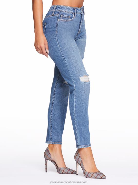 u centru pažnje ravne traperice visokog rasta u on the run Jessica Simpson PZR6D446