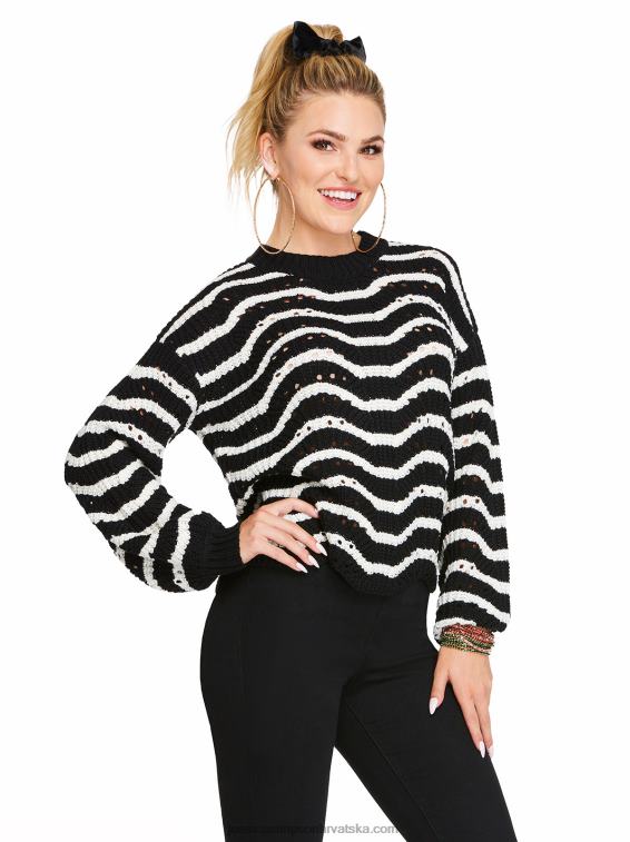 fayette pulover na crne pruge Jessica Simpson PZR6D587