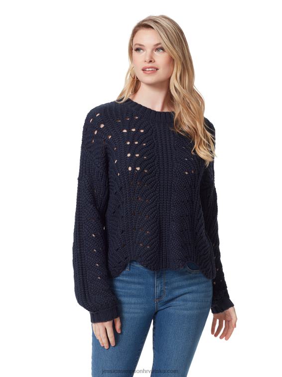 fayette pulover u tamnoplavom blejzeru Jessica Simpson PZR6D584