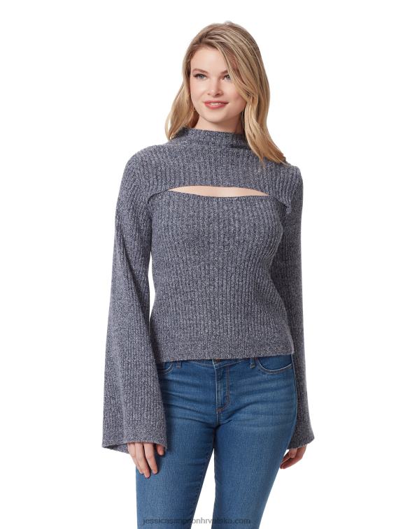 kaida pulover u tamnoplavoj boji Jessica Simpson PZR6D580