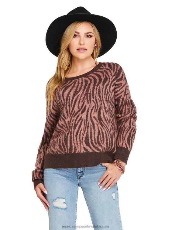 kenna džemper u nijansiranoj zebrasti boji Jessica Simpson PZR6D568