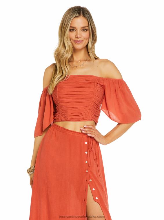 brinne vrh u narančastoj hrđi Jessica Simpson PZR6D1139