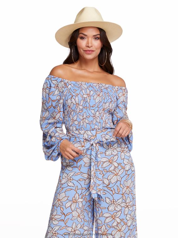 daniela top u amazon floral bel air plavoj boji Jessica Simpson PZR6D1155