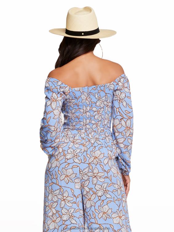 daniela top u amazon floral bel air plavoj boji Jessica Simpson PZR6D1155
