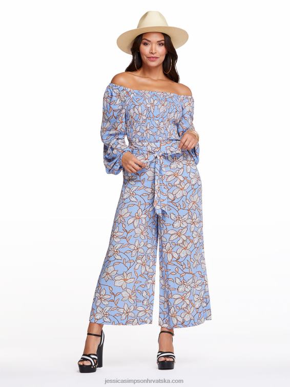 daniela top u amazon floral bel air plavoj boji Jessica Simpson PZR6D1155
