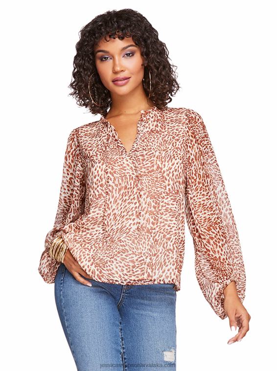 vrh od rubina u leopard vrtlogu Jessica Simpson PZR6D1114