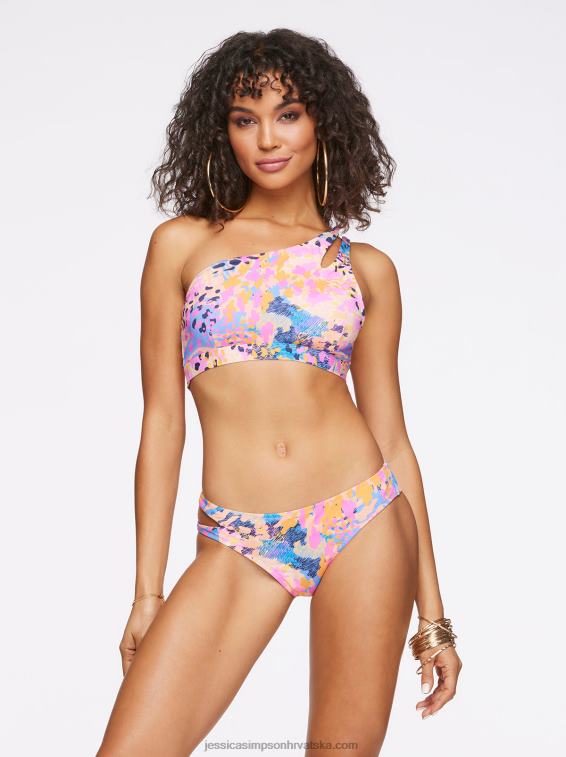 moderan kasni top na jedno rame u sjaju za usne leopard Jessica Simpson PZR6D851
