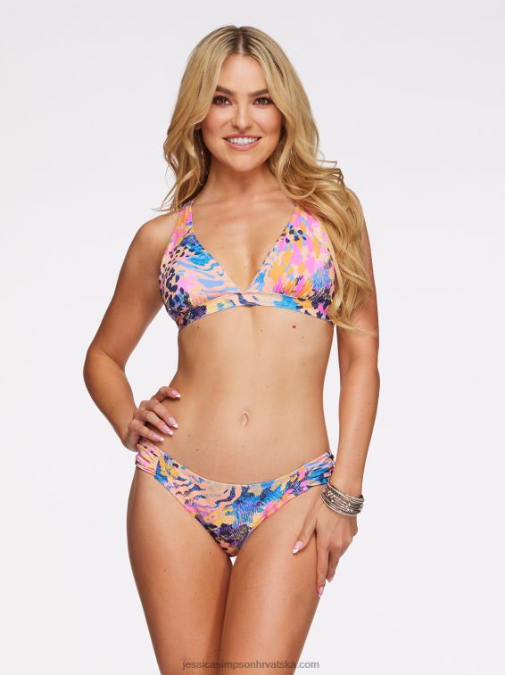 moderan kasni trokutasti grudnjak s punom potporom u leopard sjaju za usne Jessica Simpson PZR6D850