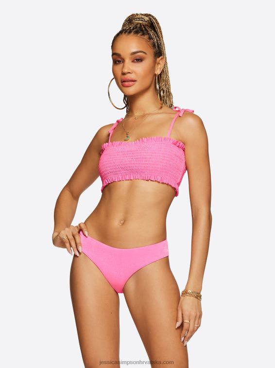 svjetlucavi bombo bandeau top u pop ružičastoj boji Jessica Simpson PZR6D807