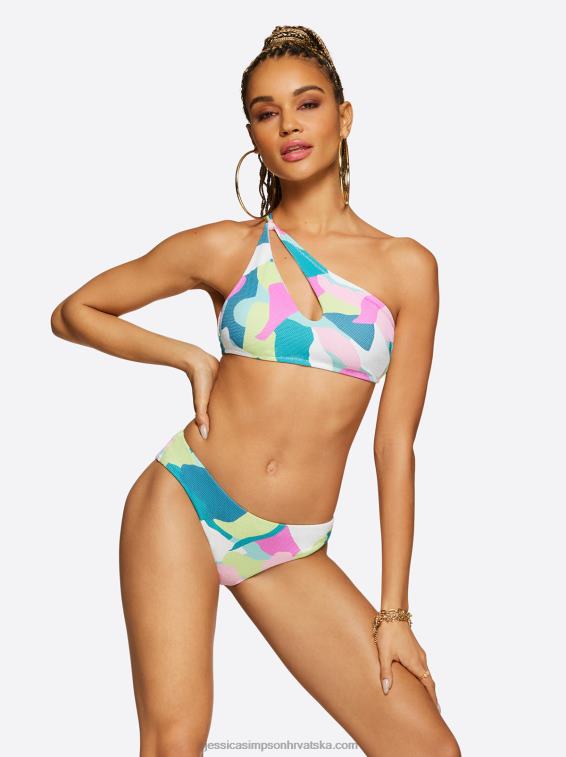 vrhovi i dolina jedno rame top u bijeloj multi Jessica Simpson PZR6D809