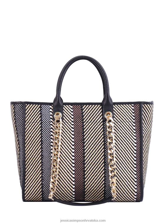 dani tote u crnoj prirodnoj slami Jessica Simpson PZR6D902