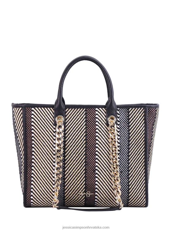 dani tote u crnoj prirodnoj slami Jessica Simpson PZR6D902