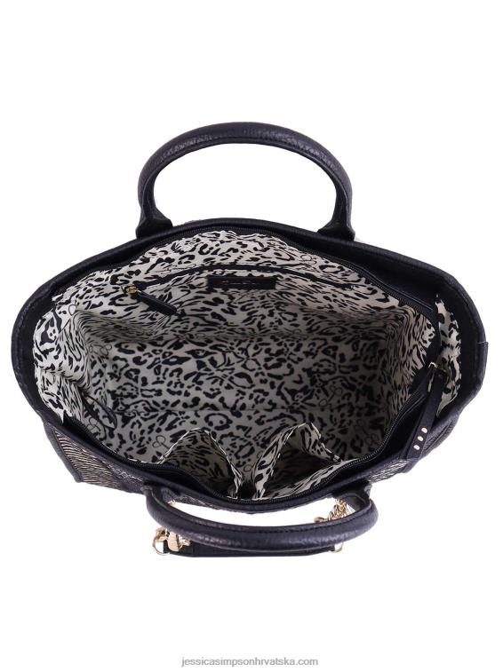 dani tote u crnoj prirodnoj slami Jessica Simpson PZR6D902