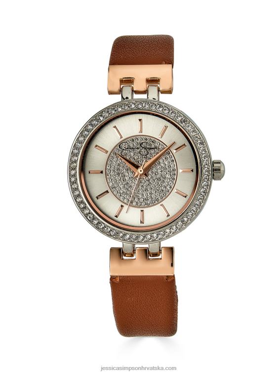 dvobojni sat od roze pave kristala Jessica Simpson PZR6D926
