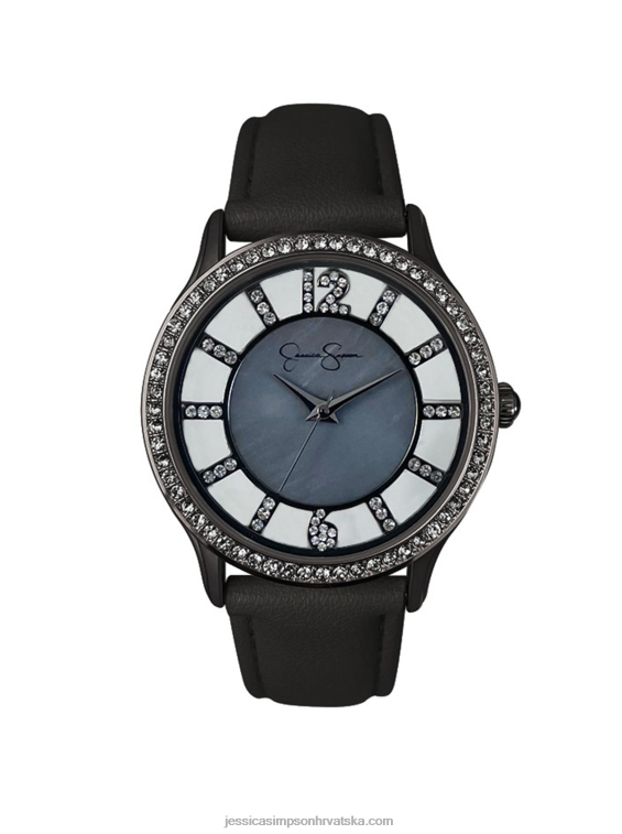 metalni ton originalni sat s remenom od sedefa Jessica Simpson PZR6D929