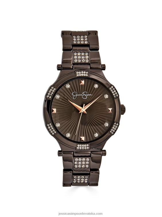 sat s kristalnom narukvicom u metalnom tonu Jessica Simpson PZR6D919